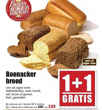 Aanbiedingen Boonacker brood - Boonacker - Geldig van 07/04/2015 tot 11/04/2015 bij MCD Supermarkten