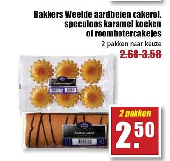 Aanbiedingen Bakkers weelde aardbeien cakerol, speculoos karamel koeken of roombotercakejes - Huismerk - MCD Supermarkten - Geldig van 07/04/2015 tot 11/04/2015 bij MCD Supermarkten