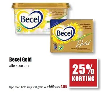 Aanbiedingen Becel gold - Becel - Geldig van 07/04/2015 tot 11/04/2015 bij MCD Supermarkten