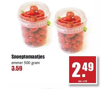Aanbiedingen Snoeptomaatjes - Huismerk - MCD Supermarkten - Geldig van 07/04/2015 tot 11/04/2015 bij MCD Supermarkten