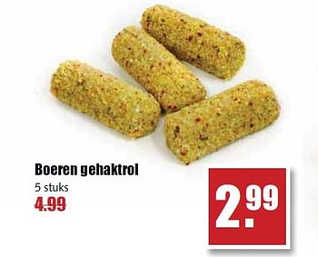 Aanbiedingen Boeren gehaktrol - Huismerk - MCD Supermarkten - Geldig van 07/04/2015 tot 11/04/2015 bij MCD Supermarkten