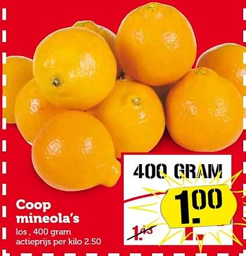 Aanbiedingen Coop mineola`s - Huismerk - Coop - Geldig van 07/04/2015 tot 12/04/2015 bij Coop