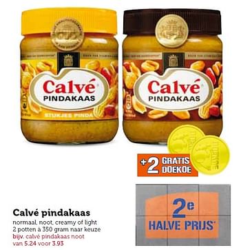Aanbiedingen Calvé pindakaas - Calve - Geldig van 07/04/2015 tot 12/04/2015 bij Coop
