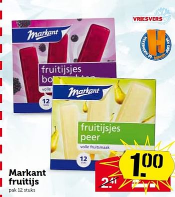 Aanbiedingen Markant fruitijs - Markant - Geldig van 07/04/2015 tot 12/04/2015 bij Coop