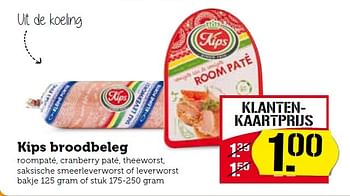 Aanbiedingen Kips broodbeleg - Kips - Geldig van 07/04/2015 tot 12/04/2015 bij Coop