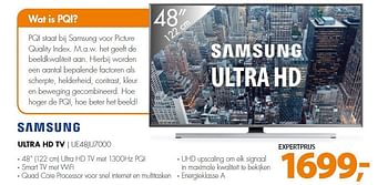 Aanbiedingen Samsung ultra hd tv ue48ju7000 - Samsung - Geldig van 06/04/2015 tot 13/04/2015 bij Expert
