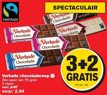 Aanbiedingen Verkade chocoladereep  - Verkade - Geldig van 08/04/2015 tot 14/04/2015 bij Hoogvliet