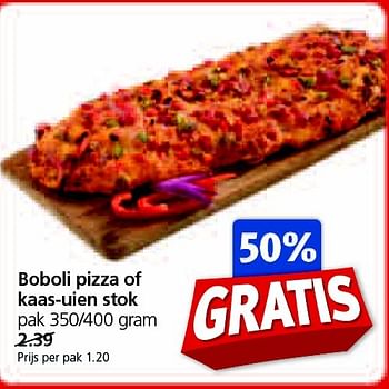Aanbiedingen Boboli pizza of kaas-uien stok - Huismerk - Jan Linders - Geldig van 07/04/2015 tot 12/04/2015 bij Jan Linders