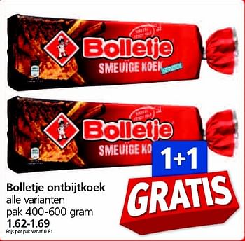 Aanbiedingen Bolletje ontbijtkoek - Bolletje - Geldig van 07/04/2015 tot 12/04/2015 bij Jan Linders