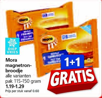 Aanbiedingen Mora magnetronbroodje - Mora - Geldig van 07/04/2015 tot 12/04/2015 bij Jan Linders