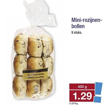 Aanbiedingen Mini-rozijnenbollen - Huismerk - Aldi - Geldig van 08/04/2015 tot 14/04/2015 bij Aldi