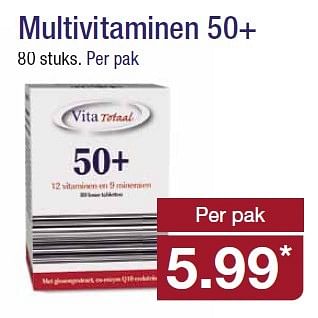 Aanbiedingen Multivitaminen 50+ - Vita Totaal - Geldig van 08/04/2015 tot 14/04/2015 bij Aldi