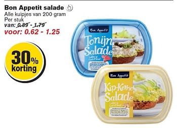 Aanbiedingen Bon appetit salade  - Bon Appetit - Geldig van 08/04/2015 tot 14/04/2015 bij Hoogvliet