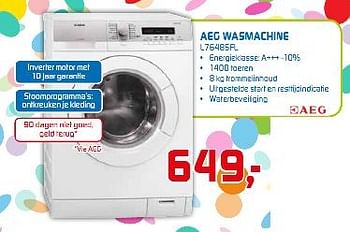 Aanbiedingen Aeg wasmachine l76485fl - AEG - Geldig van 06/04/2015 tot 19/04/2015 bij BCC