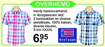 Aanbiedingen Overhemd - Nielsson - Geldig van 13/04/2015 tot 03/05/2015 bij Van Cranenbroek