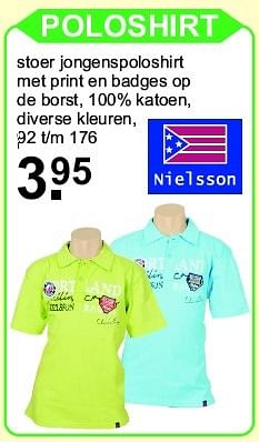 Aanbiedingen Poloshirt - Nielsson - Geldig van 13/04/2015 tot 03/05/2015 bij Van Cranenbroek