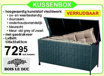 Aanbiedingen Kussenbox - Bois le Duc - Geldig van 13/04/2015 tot 03/05/2015 bij Van Cranenbroek