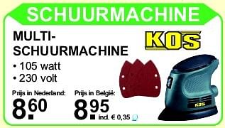 Aanbiedingen Kos multischuurmachine - Kos - Geldig van 13/04/2015 tot 03/05/2015 bij Van Cranenbroek