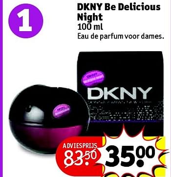 Aanbiedingen Dkny be delicious night - DKNY - Geldig van 07/04/2015 tot 19/04/2015 bij Kruidvat