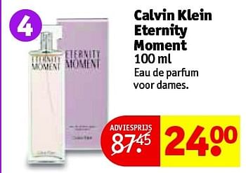 Aanbiedingen Calvin klein eternity moment - Calvin Klein - Geldig van 07/04/2015 tot 19/04/2015 bij Kruidvat