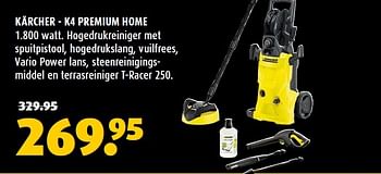Aanbiedingen Kärcher - k4 premium home - Kärcher - Geldig van 06/04/2015 tot 26/04/2015 bij Hubo