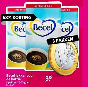 Aanbiedingen Becel lekker voor de koffie - Becel - Geldig van 13/04/2015 tot 14/04/2015 bij C1000