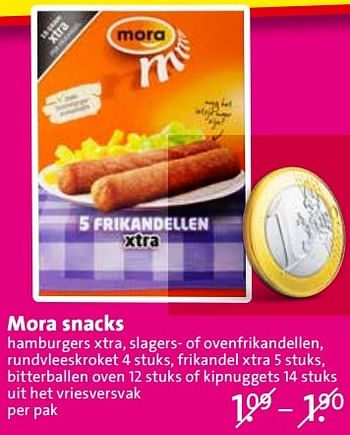Aanbiedingen Mora snacks - Mora - Geldig van 13/04/2015 tot 14/04/2015 bij C1000