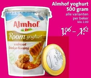 Aanbiedingen Almhof yoghurt - Almhof - Geldig van 13/04/2015 tot 14/04/2015 bij C1000