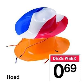 Aanbiedingen Hoed - Huismerk - Zeeman  - Geldig van 11/04/2015 tot 18/04/2015 bij Zeeman