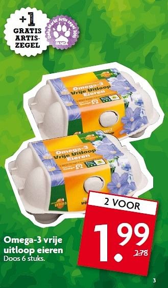 Aanbiedingen Omega-3 vrije uitloop eieren - Huismerk - Deka Markt - Geldig van 12/04/2015 tot 18/04/2015 bij Deka Markt