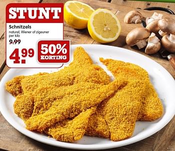 Aanbiedingen Schnitzels naturel, wiener of zigeuner - Huismerk - Em-té - Geldig van 12/04/2015 tot 18/04/2015 bij Em-té