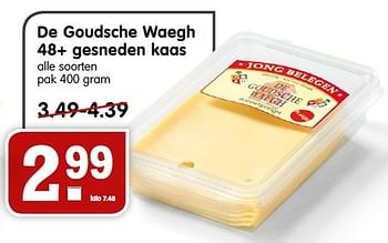 Aanbiedingen De goudsche waegh 48+ gesneden kaas - De Goudsche Waegh - Geldig van 12/04/2015 tot 18/04/2015 bij Em-té