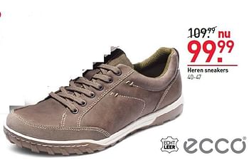 Aanbiedingen Heren sneakers - Ecco - Geldig van 13/04/2015 tot 26/04/2015 bij Scapino