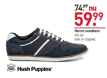 Aanbiedingen Heren sneakers - Hush Puppies - Geldig van 13/04/2015 tot 26/04/2015 bij Scapino