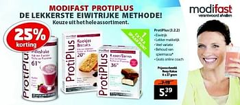 Aanbiedingen Modifast protiplus - Protiplus - Geldig van 28/10/2014 tot 09/11/2014 bij Trekpleister