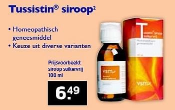 Aanbiedingen Tussistin siroop2 - Huismerk - Trekpleister - Geldig van 28/10/2014 tot 09/11/2014 bij Trekpleister