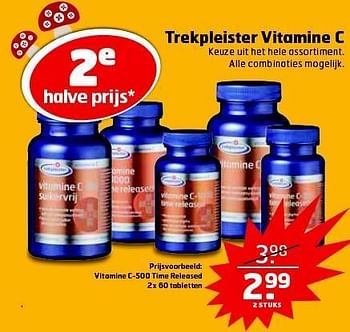 Aanbiedingen Trekpleister vitamine c - Huismerk - Trekpleister - Geldig van 28/10/2014 tot 09/11/2014 bij Trekpleister