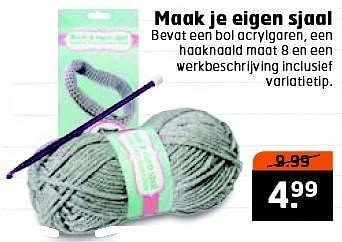 Aanbiedingen Maak je eigen sjaal - Huismerk - Trekpleister - Geldig van 28/10/2014 tot 09/11/2014 bij Trekpleister