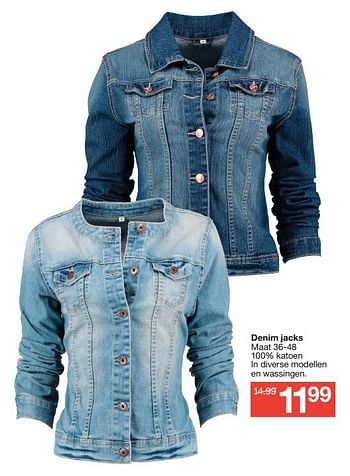 Aanbiedingen Denim jacks - Huismerk - Zeeman  - Geldig van 17/04/2015 tot 25/04/2015 bij Zeeman