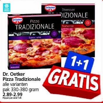 Aanbiedingen Dr. oetker pizza tradizionale - Dr. Oetker - Geldig van 13/04/2015 tot 19/04/2015 bij Jan Linders