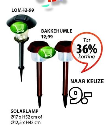 Aanbiedingen Solarlamp - Huismerk - Jysk - Geldig van 13/04/2015 tot 19/04/2015 bij Jysk