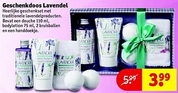 Aanbiedingen Geschenkdoos lavendel - Lavendel - Geldig van 14/04/2015 tot 19/04/2015 bij Kruidvat