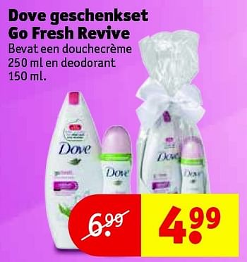 Aanbiedingen Dove geschenkset go fresh revive - Dove - Geldig van 14/04/2015 tot 19/04/2015 bij Kruidvat
