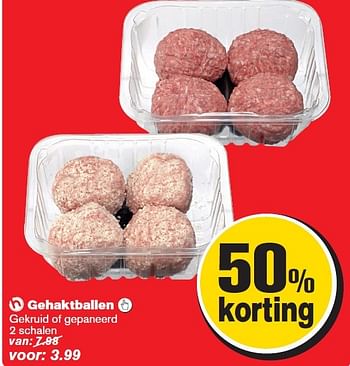 Aanbiedingen Gehaktballen  gekruid of gepaneerd - Huismerk - Hoogvliet - Geldig van 15/04/2015 tot 21/04/2015 bij Hoogvliet