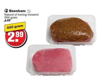 Aanbiedingen Beenham  naturel of honing-mosterd - Huismerk - Hoogvliet - Geldig van 15/04/2015 tot 21/04/2015 bij Hoogvliet