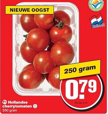 Aanbiedingen Hollandse cherrytomaten  - Huismerk - Hoogvliet - Geldig van 15/04/2015 tot 21/04/2015 bij Hoogvliet