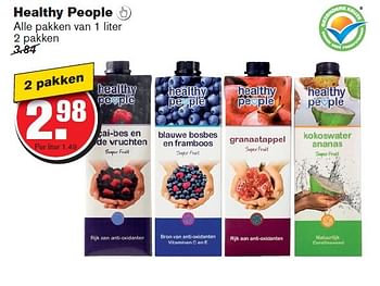 Aanbiedingen Healthy people - Healthy People - Geldig van 15/04/2015 tot 21/04/2015 bij Hoogvliet