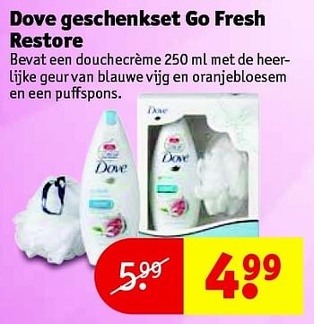 Aanbiedingen Dove geschenkset go fresh restore - Dove - Geldig van 14/04/2015 tot 19/04/2015 bij Kruidvat