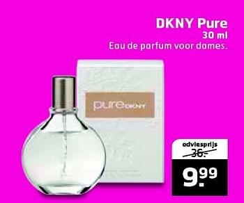 Aanbiedingen Dkny pure - DKNY - Geldig van 14/04/2015 tot 19/04/2015 bij Trekpleister