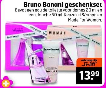 Aanbiedingen Bruno banani geschenkset - Bruno Banani - Geldig van 14/04/2015 tot 19/04/2015 bij Trekpleister